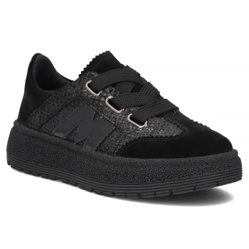 Skórzane sneakersy Filippo DP7978/26 BK czarne