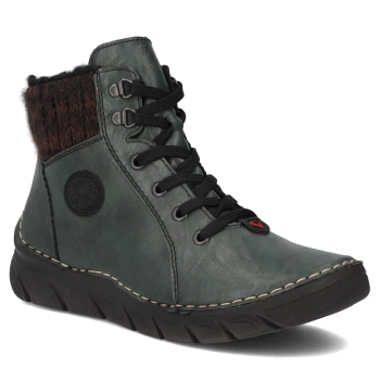 Botki Rieker 55040-54 zielone