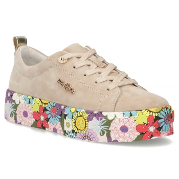 Skórzane sneakersy Filippo DP6048/26 BE beżowe 