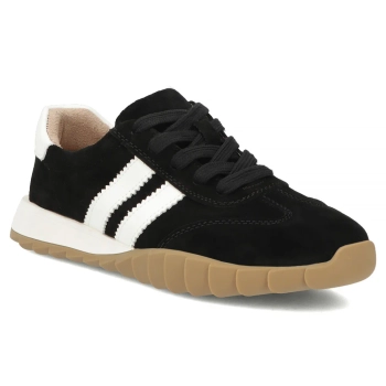Skórzane sneakersy Filippo DP7534/26 BK czarne