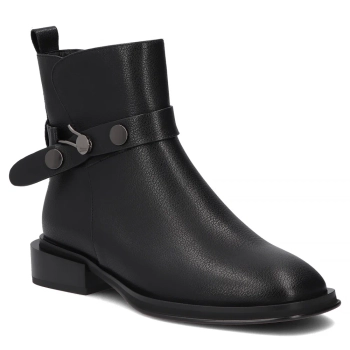 Skórzane botki Filippo DBT8152/26 BK czarny