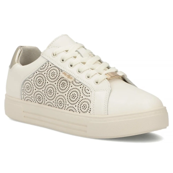 Skórzane sneakersy Filippo DP7592/26 BE beżowe