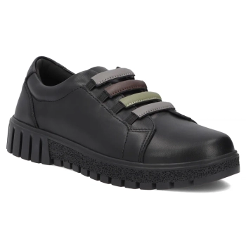 Skórzane półbuty Filippo DP8117/26 BK czarne