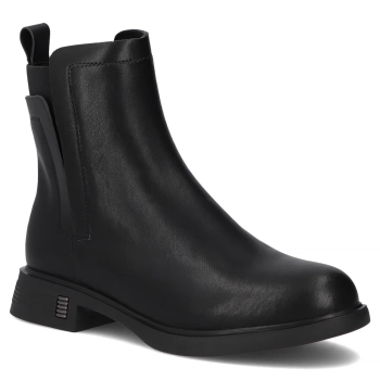 Skórzane botki Filippo DBT7200/25 BK czarne