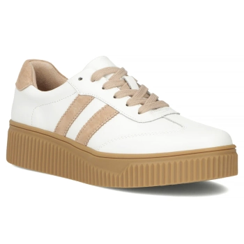 Skórzane sneakersy Filippo DP6776/26 WH BE białe