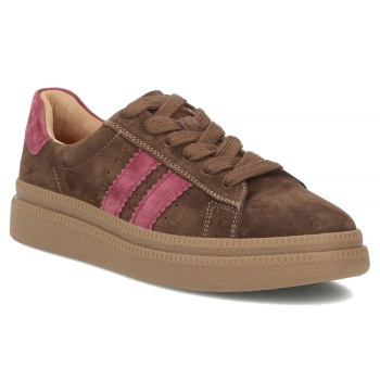 Skórzane sneakersy Filippo DP7981/26 D BR brązowy
