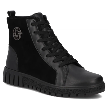 Skórzane botki Filippo DBT6359/25 BK czarne