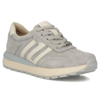 Skórzane sneakersy Filippo DP7538/26 GR szare