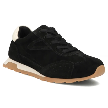 Skórzane sneakersy Filippo DP7962/26 BK czarne
