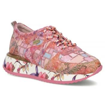 Skórzane sneakersy Laura Vita delphine 07 cerise różowe