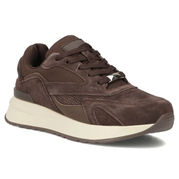 Skórzane sneakersy Filippo DP7728/26 D BR brązowe