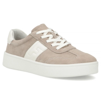 Skórzane sneakersy Filippo DP7533/26 BE beżowe
