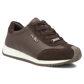 Skórzane sneakersy Filippo DP7979/26 D BR brązowe