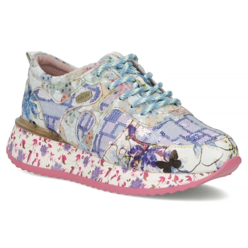 Skórzane sneakersy Laura Vita delphine 07 mauve niebieskie