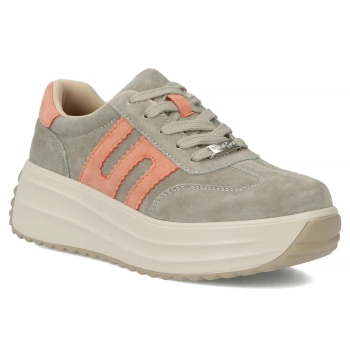 Skórzane sneakersy Filippo DP7516/26 KH OR khaki