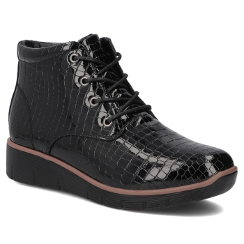 Skórzane botki Filippo DBT3169/25 BK czarne