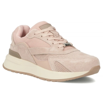 Skórzane sneakersy Filippo DP7728/26 PI różowe