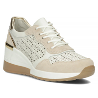 Skórzane Sneakersy Filippo DP4669/24 WH białe