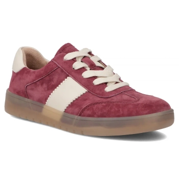 Skórzane sneakersy Filippo DP6770/25 BG bordowe