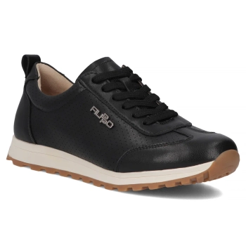 Skórzane sneakersy Filippo DP7557/26 BK czarne