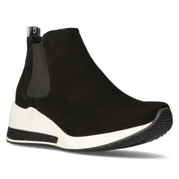 Sneakersy skórzane Filippo K-833 Kaja czarne