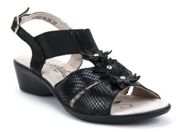 Skórzane Sandały Filippo DS062/18 BK czarne