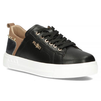 Skórzane półbuty Filippo DP4688/23 BK czarne