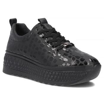Skórzane sneakersy Filippo DP7284/26 BK czarne