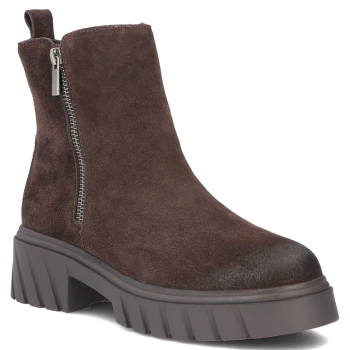 Skórzane botki Filippo DBT8229/26 D BR brązowe