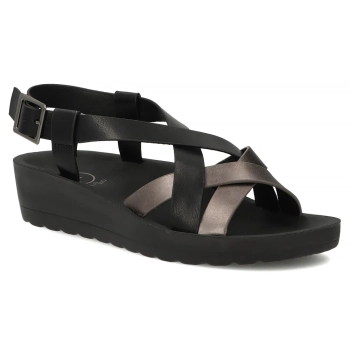 Sandały na koturnie Filippo DS7903/26 BK czarne