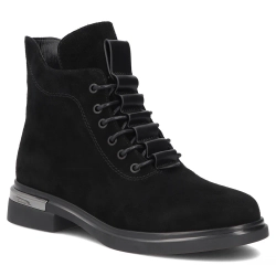 Skórzane botki Filippo DBT8196/26 BK czarne
