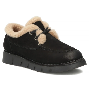 Skórzane półbuty Filippo DP8181/26 BK czarne
