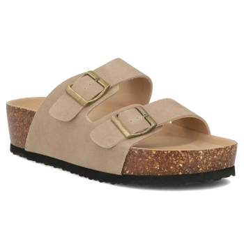 Skórzane klapki Filippo DK7885/26 TP taupe