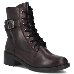 Botki Rieker 75431-35 bordowe