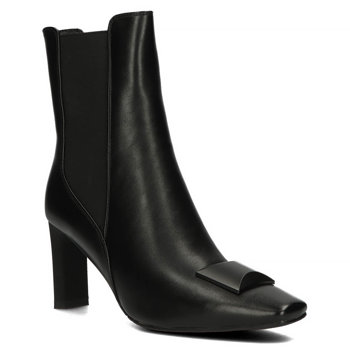 Botki na słupku Filippo DBT4103/22 BK czarne