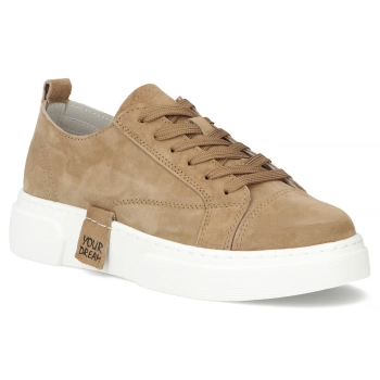 Skórzane sneakersy Filippo DP7658/26 BR brązowe