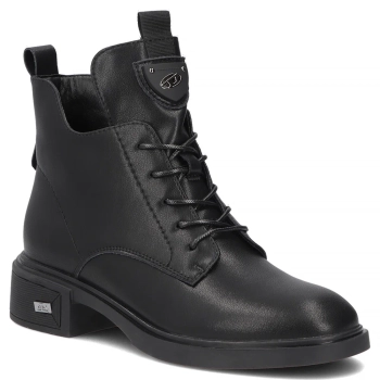 Skórzane botki Filippo DBT7952/26 BK czarne