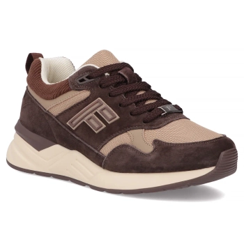 Skórzane sneakersy Filippo DP7881/26 BR brązowe