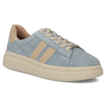 Skórzane sneakersy Filippo DP7499/26 BL niebieskie