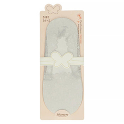 Stopki damskie koronka Oemen szare