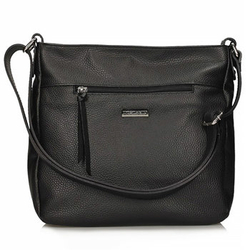 Torebka Toscanio Listonoszka Skórzana B63 czarna
