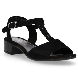 Sandały Jana 8-28253-24 019 Black Suede