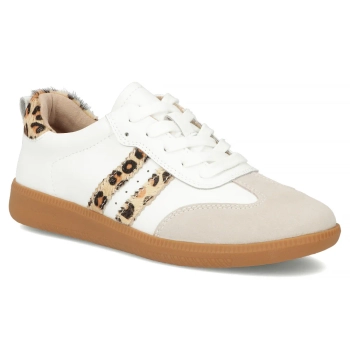 Skórzane sneakersy Filippo DP7508/26 WH LEO białe