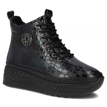 Skórzane botki na platformie Filippo DBT7278/25 GE