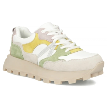 Skórzane sneakersy Filippo DP7559/26 WH YL białe