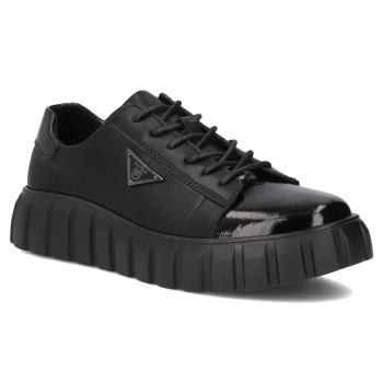 Skórzane sneakersy Filippo DP4138/26 BK czarne