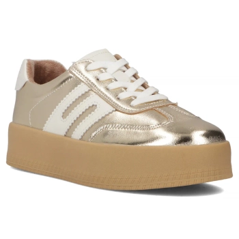 Skórzane sneakersy Filippo DP6994/25 GO złote