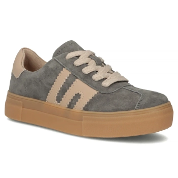 Skórzane sneakersy Filippo DP6798/26 GR BE szare