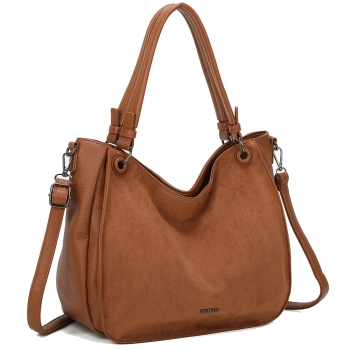 Brązowa torebka tote maxi