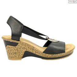 Sandały RIEKER 60662-00 black 8010851